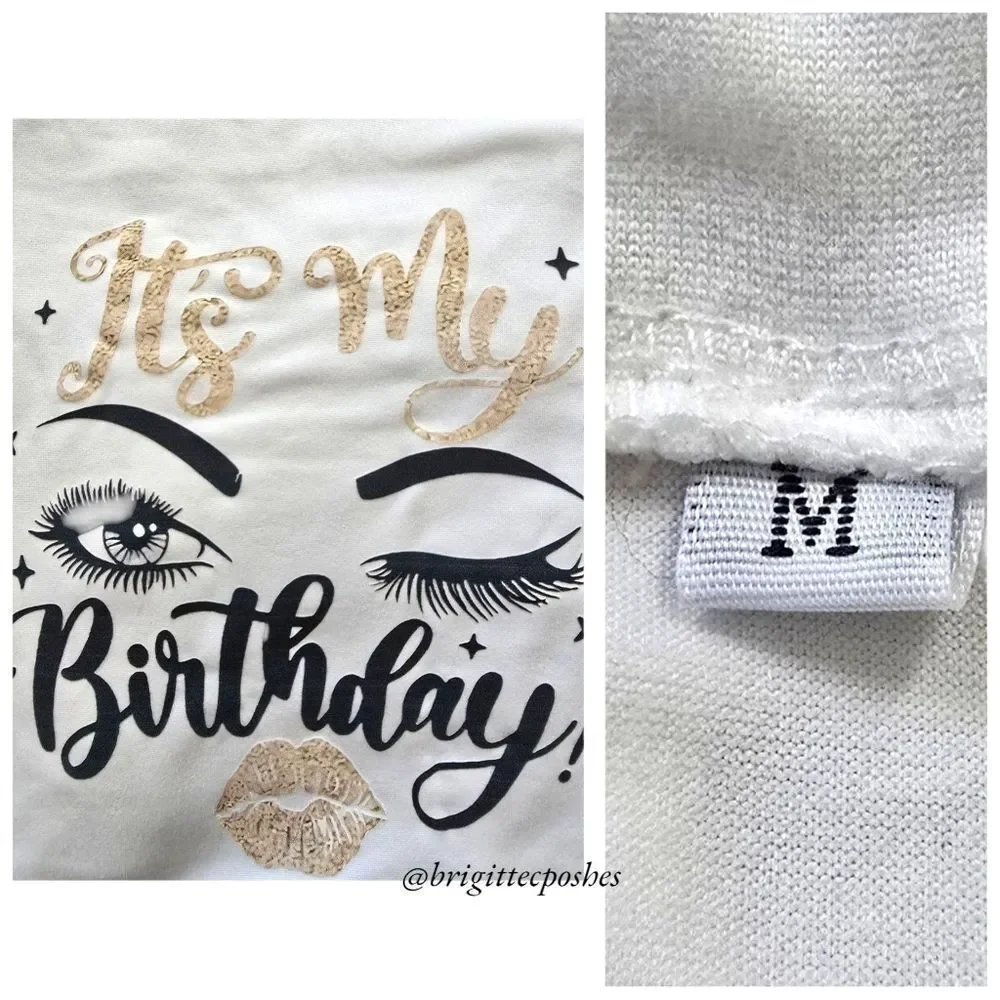 BIRTHDAY Graphic Print T-Shirt - It's My Birthday